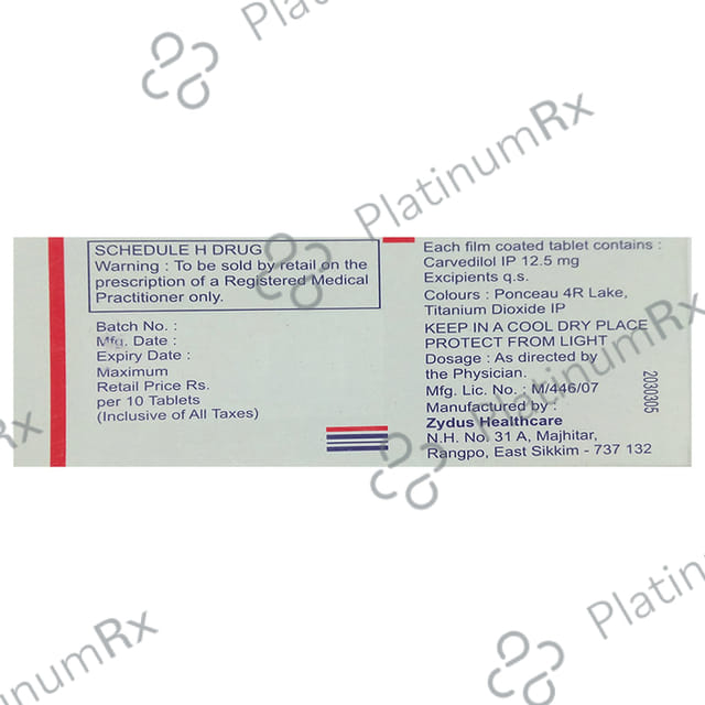 Carvil 12.5mg Tablet 10s