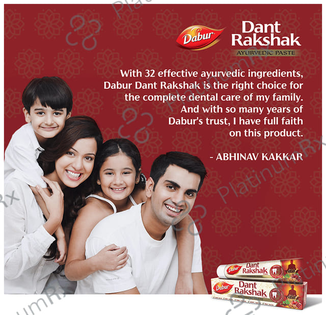 Dabur Dant Rakshak Ayurvedic Paste (175gm Each) 3 Tubes