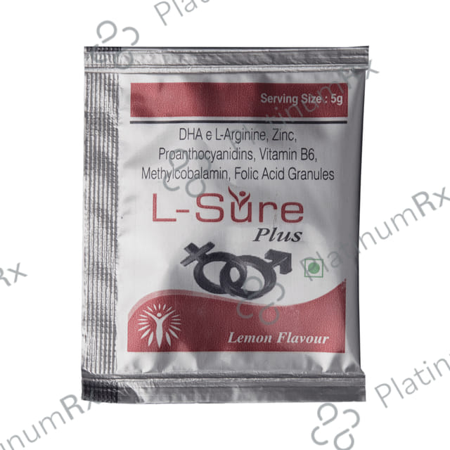 L Sure Plus Lemon Granules 5gm