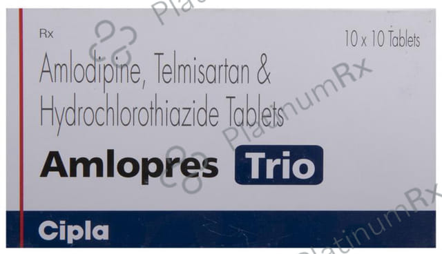 Amlopres Trio 5/12.5/40mg Tablet 10s