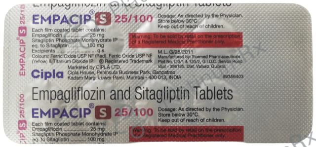 Empacip S 25/100mg Tablet 10s