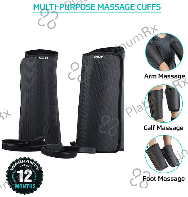 beatXP Air Stream Compression Leg and Arm Massager Black