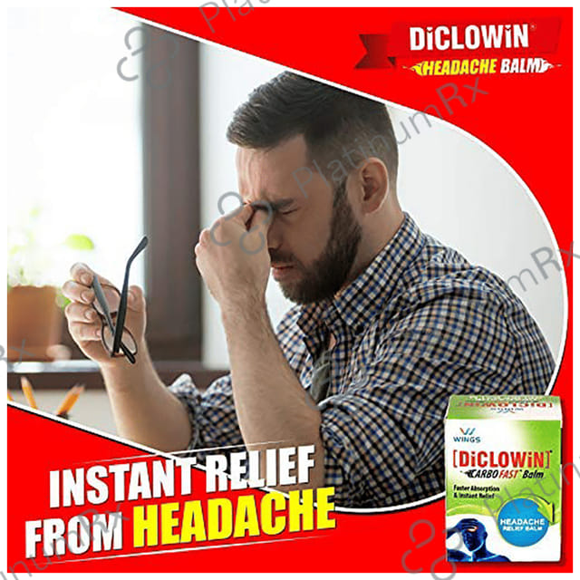 Diclowin Carbofast Headache Relief Balm 10gm