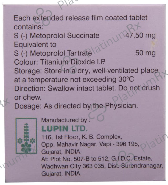 Starcad Beta 50mg Tablet ER 10s