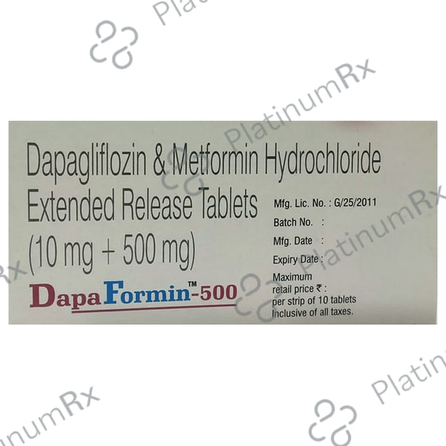 Dapaformin 500 Tablet