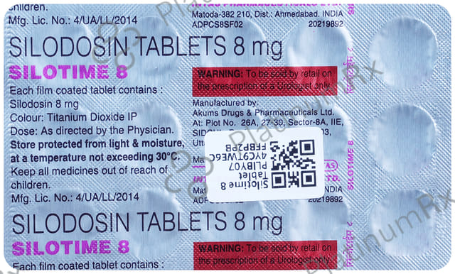 Silotime 8mg Tablet 15s