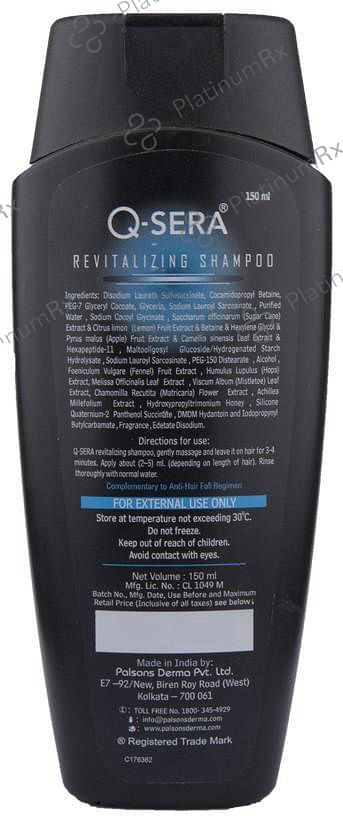 Q Sera Revitalizing Shampoo 150ml