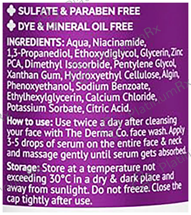 The Derma Co 10% Niacinamide Face Serum 30 ml