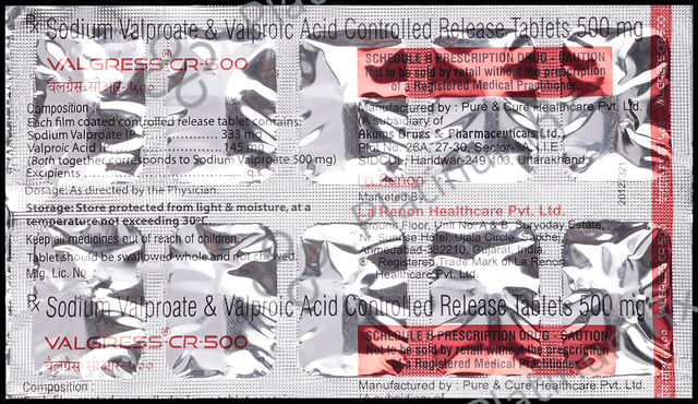 Valgress CR 500 Tablet 10s