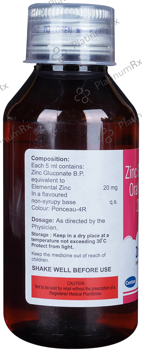 Zincogut 20mg Syrup 100ml