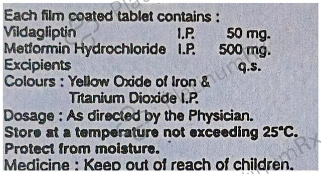Xadovild M 500/50mg Tablet 10s