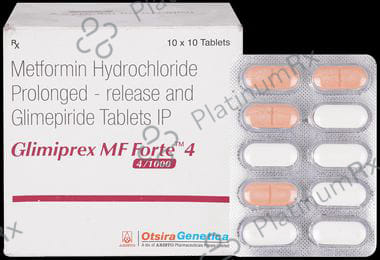 Glimiprex MF Forte 4mg/1000mg Tablet