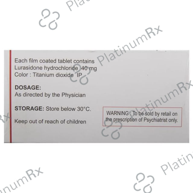 Lurata 40mg Tablet 10s