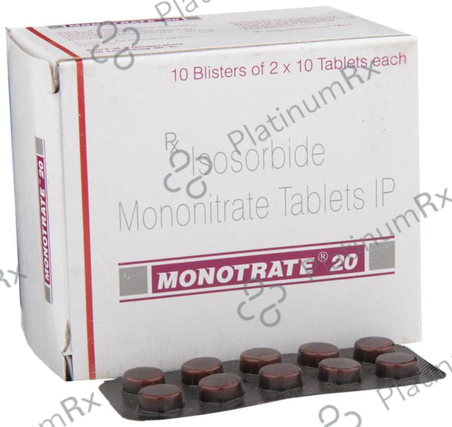 Monotrate 20mg Tablet 10s