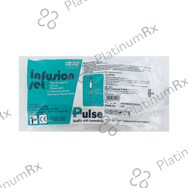 Alpha Infusion Pulse Quality with Innovation Set 1s