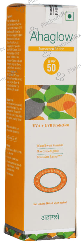 Ahaglow Sunscreen SPF 50 Lotion 100ml