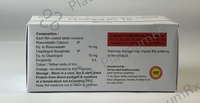 Clopica RV 10/75mg Tablet 10s
