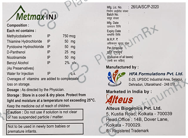 Metmax Injection 2ml