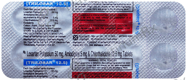 Trilosar 12.5/50/5mg Tablet 10s