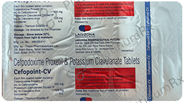 Cefopoint CV 200/125mg Tablet 10s
