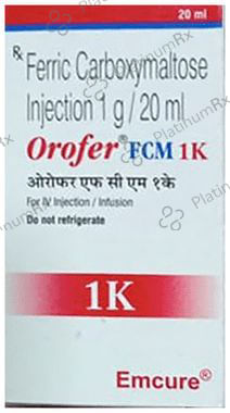 Orofer FCM 1K 50mg Injection 20ml
