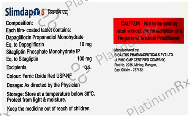 Slimdap S 10/100mg Tablet 10s