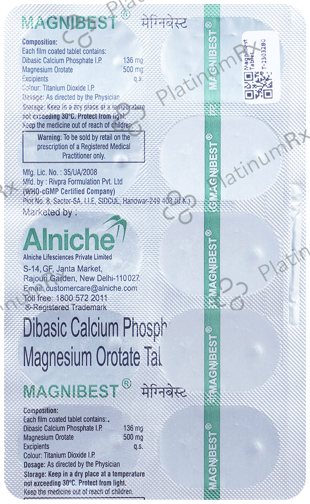 Magnibest 136/500mg Tablet 10s