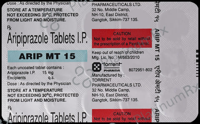 Arip MT 15mg Tablet 15s