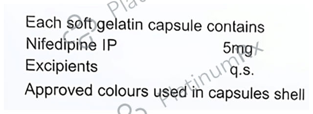 Nifedules 5mg Capsule 10s