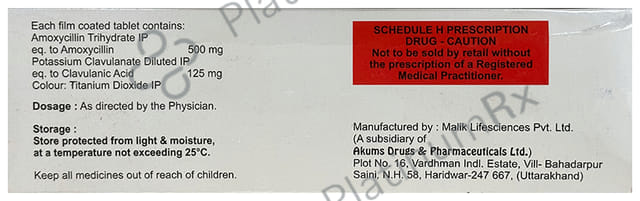 Clavshore 625 Tablet