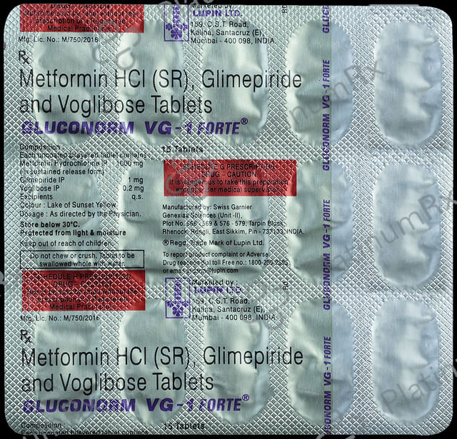 Gluconorm VG 1 Forte Tablet SR 15s