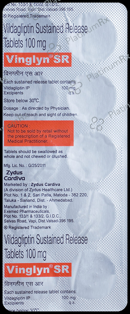 Vinglyn 100mg SR Tablet 10s
