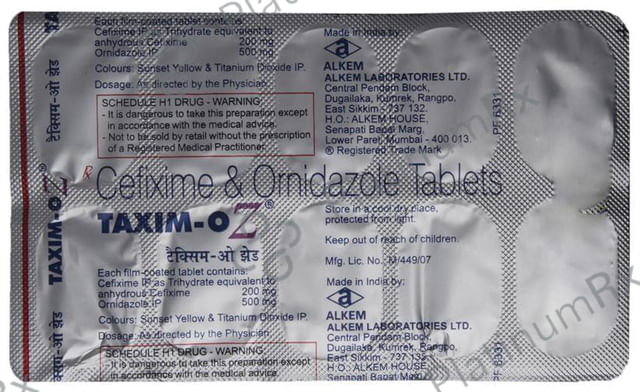 Taxim-OZ Tablet