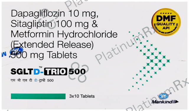 Sgltd Trio 10/500/100mg Tablet 10s