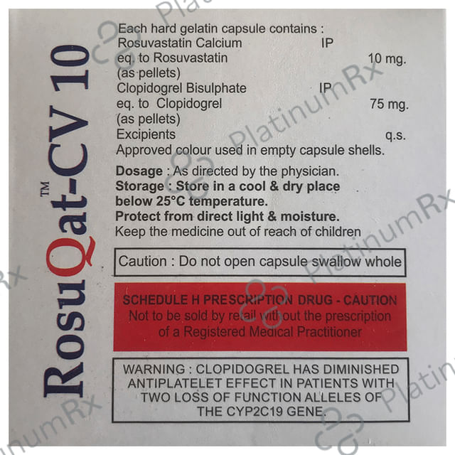 Rosuqat CV 10/75mg Capsule 10s