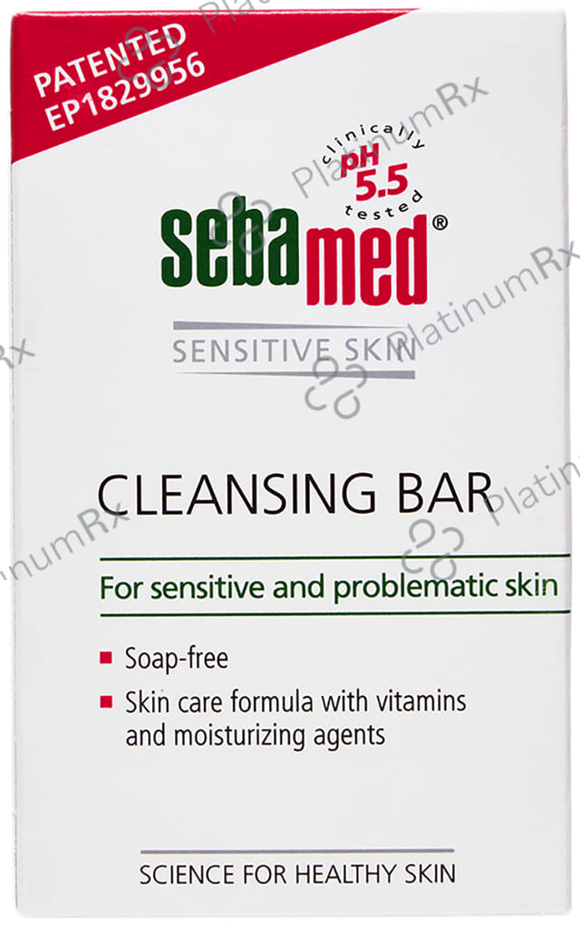 Sebamed Cleansing Bar with Vitamins for Sensitive Skin Soap Free 100gm