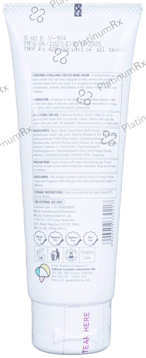 Fixderma Strallium Stretch Mark Cream 75gm
