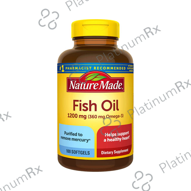 Nature Made Fish Oil Omega 3 1200mg Softgels 100s