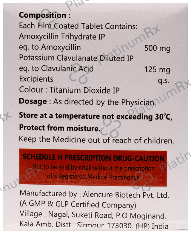 Roxyclav 625mg Tablet 10s