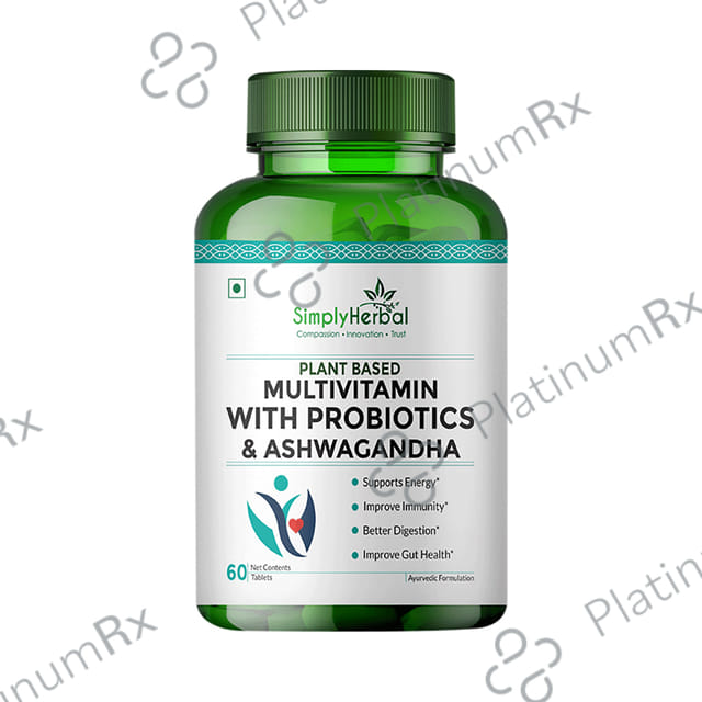 Simply Herbal Multivitamin with Probiotics & Ashwagandha Tablet
