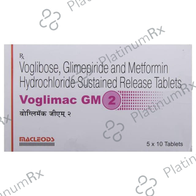 Voglimac GM 2/0.2/500mg Tablet SR 10s