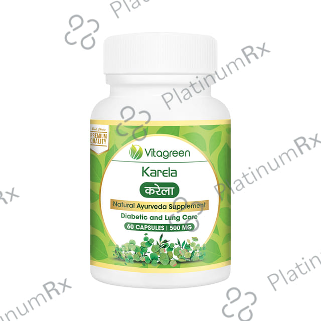 Vitagreen Karela 500mg Capsule