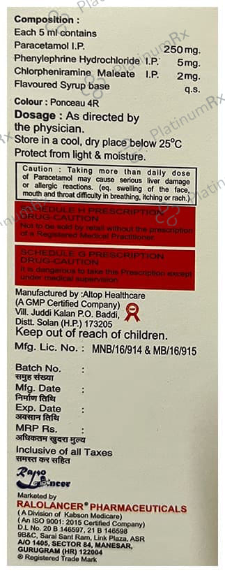 Lynocold DS Oral Suspension