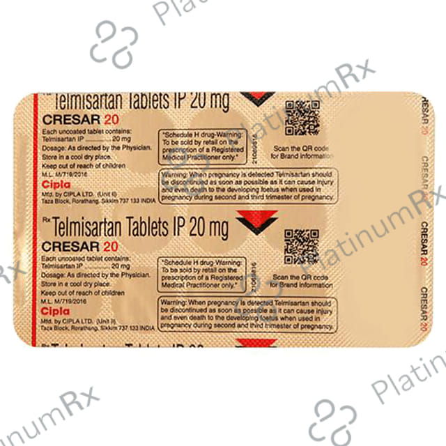 Cresar 20mg Tablet 15s