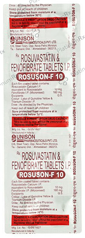 Rosuson F 10/160mg Tablet 10s