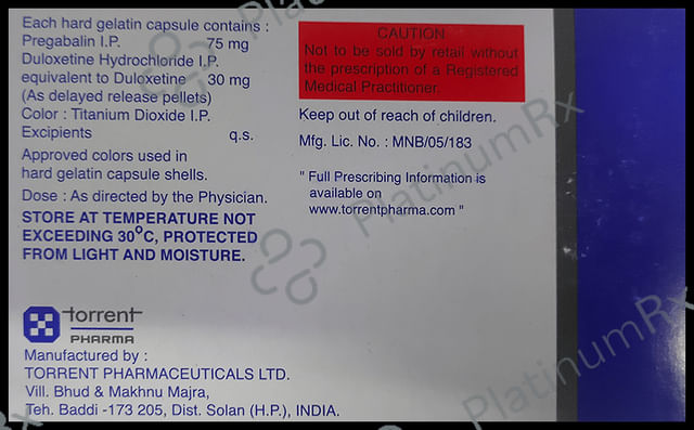 Pregaba D 75/30 Capsule DR 10s