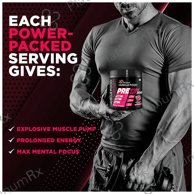Dr. Morepen Muscle Food Pre Workout 300 Berry Burst