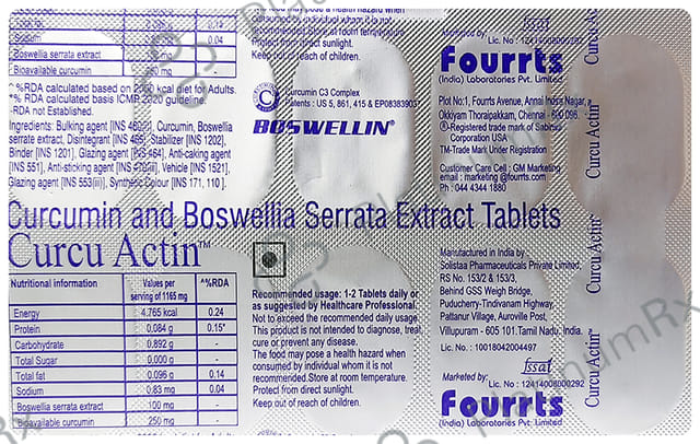 Curcu Actin Tablet 10s
