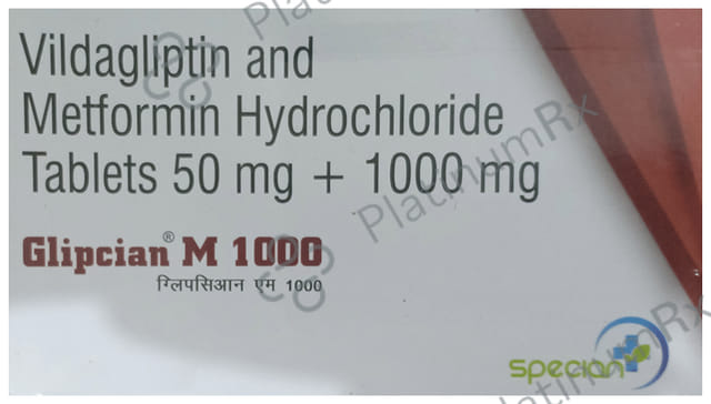 Glipcian M 1000/50mg Tablet 10s