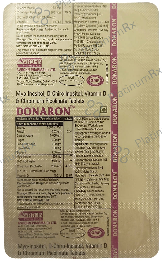 Donaron 15mg/10mg Tablet